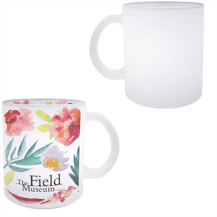 DX8129 15 Oz. Frosted Glass Mug With Full Color Custom Imprint